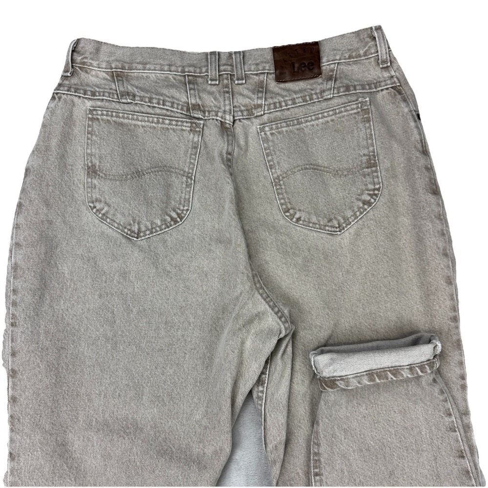 VTG 80s Lee High Rise Mom Jeans Plus 18W‎ (33x29) Stonewash Tapered USA